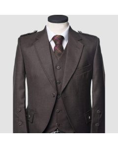 Veste ET Gilet Kilt en Tweed Marron-jacket Tailor