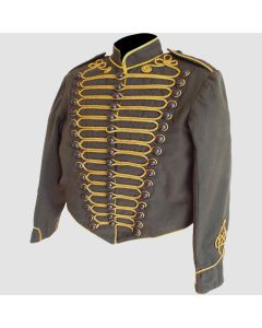 Veste de Défilé Militaire en Coton Gris Steampunk Civil War - Jacket Tailor