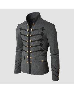 Manteau de Défilé Militaire Steampunk Pour Hommes, Vestes Vintage - Jacket Tailor
