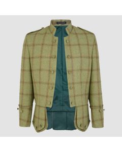 Veste Sheriffmuir en Ettrick Tweed Avec Boutons Recouverts-Jacket Tailor
