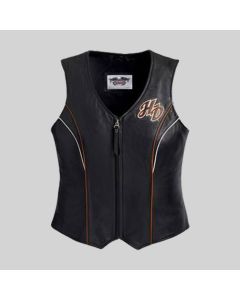 Gilet en Cuir Juneau Pour Femme Harley Davidson - JACKET TAILOR