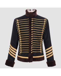 Veste Militaire Femme Parade Bordures Marron - Jacket Tailor
