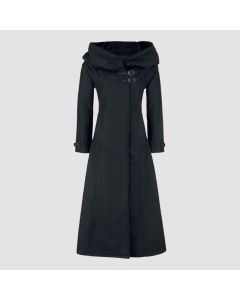 Manteau D’Hiver Cendrillon Noir Par Gothicana Par Emp-Jacket Tailor