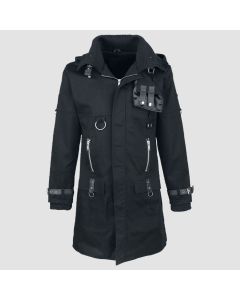 Veste D’Hiver Pour Hommes Poizen Industries Nash Parka Noir-Jacket Tailor