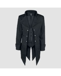 Devil Fashion Veste Manteau Homme Noir Gothique Steampunk-Jacket Tailor