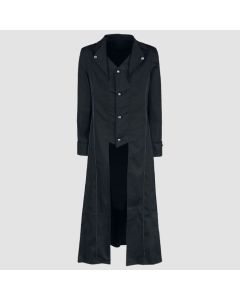 Manteau Gothique Classique Northern Star Noir Pour Hommes-Jacket Tailor