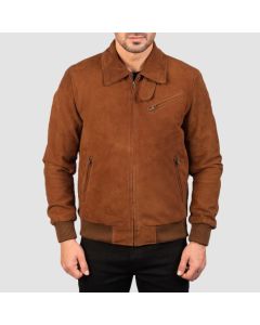 Veste en Cuir Suédé Marron Topchi | Jacket Tailor