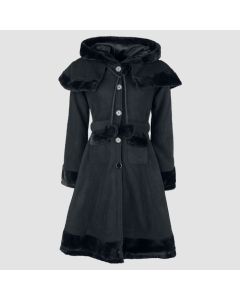 Poizen Industries Hilda Manteau Noir Dames Goth Emo Punk Gothique Alternative-Jacket Tailor