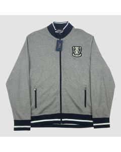 Veste Universitaire Grise Ralph Lauren Football Club Crest Letterman-Jacket Tailor