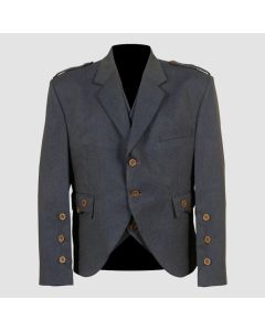 Veste Kilt Argyle en Tweed éCossais Violet Clair-jacket Tailor