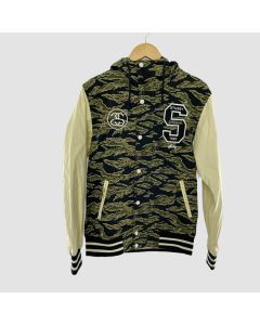 Stussy Varsity Jacket Trager Stripe Stajan Kaki Camouflage-Jacket Tailor