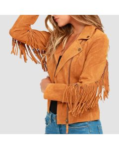 Veste en Cuir Suédé à Franges Vintage ET Veste de Festival Pour Femmes | Jacket Tailor