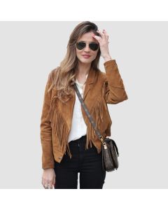 Veste en Cuir Suédé à Franges Vintage ET Veste Western Pour Femme | Jacket Tailor