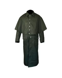 Manteau de Grille à Motif de Pied en Coton Noir - Jacket Tailor