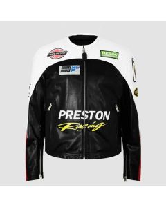 Blouson de Moto en Cuir 8 Ball Preston Biker Pour Hommes | Jacket Tailor
