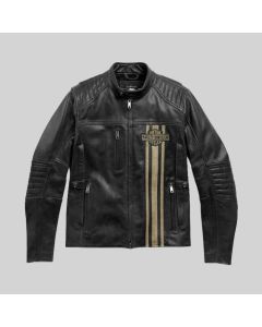 Veste en Cuir de Passage Triple Ventilation Harley Davidson Pour Hommes  | Jacket Tailor
