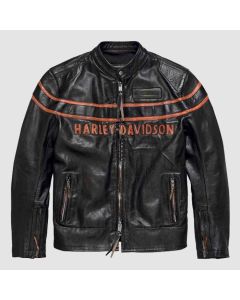 Veste en Cuir Harley Davidson Moto Coupe Double Tonne | Jacket Tailor