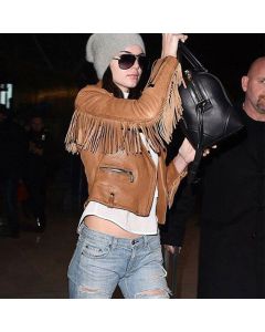 Kendall Jenner Veste en Cuir-Jacket Tailor