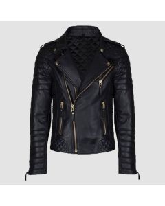 Veste de Moto éLégante en Cuir D’Agneau Pour Femme, Coupe Ajustée, Noire | Jacket Tailor