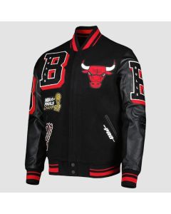 Men's Chicago Bulls Logo NBA Varsity Jacket by Jacket Tailor