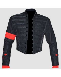 Michael Jackson Veste Noire Mtv Awards Militaire - Jacket Tailor
