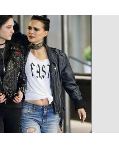 Natalie Portman Vox Lux Veste en Cuir Pour Femme-Jacket Tailor
