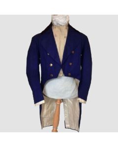 Nouveau 1820C Militaire Infanterie Bleu Tailcoat Laine Hommes Manteau- Jacket Tailor