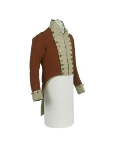 Nouveau Manteau Queue Marron Britannique Pour Hommes Uniforme Napoléonien- Jacket Tailor
