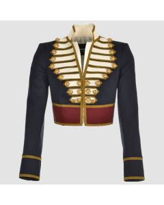 Veste En Laine D'officier De L'armée De Hussard Militaire Pour Hommes- Jacket Tailor