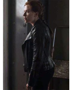Scarlett Johansson Veste en Cuir Black Widow-Jacket Tailor