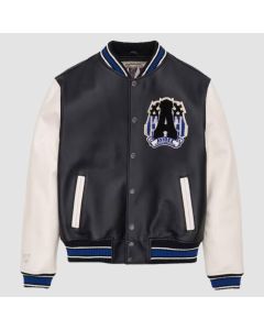 Hommes Noir Avirex Nouvelle éDition USA 1975 Veste en Cuir de Vache Originale Veste Unisexe New York-Jacket Tailor