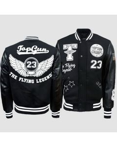 Top Gun Men’s The Flying Legend Varsity Jacket by Jacket Tailor