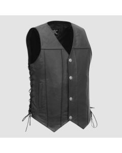 Gun Slinger Gilet de Moto en Cuir de Style Occidental Pour Hommes-Jacket Tailor