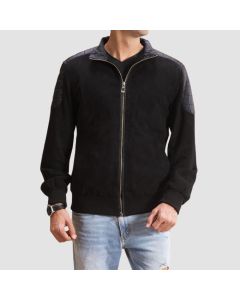 Blouson Aviateur en Daim Hybride Ethan  | Jacket Tailor
