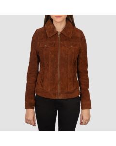 Veste Camionneur en Daim Marron Suzy | Jacket Tailor