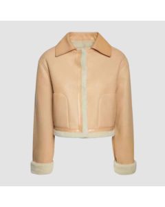 Veste de Style Aviateur en Peau de Mouton Pour Femme | Jacket Tailor