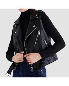 Gilet en Cuir de Motard de Moto Pour Femmes  | Jacket Tailor
