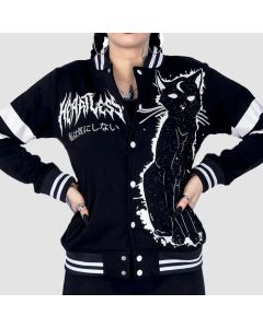 Varsity Varsity Jacket Noir Blanc Par Heartless-Jacket Tailor