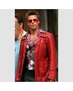 Veste en Cuir Brad Pitt Fight Club-Jacket Tailor