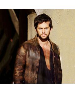 Veste en Cuir Des Démons de Tom Riley Da Vinci-Jacket Tailor