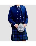 Veste ET Gilet Sheriffmuir Doublet Veste Kilt de Mariage Bleue-Jacket Tailor