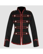 Veste Rouge ET Noire Gothique Défilé Militaire Gothique - Jacket Tailor