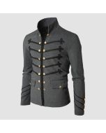 Manteau de Défilé Militaire Steampunk Pour Hommes, Vestes Vintage - Jacket Tailor