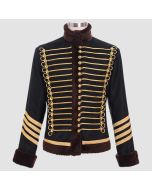 Veste Militaire Femme Parade Bordures Marron - Jacket Tailor