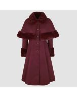 Manteaux “Capulet Coat” Rouge Par Hell Bunny-Jacket Tailor