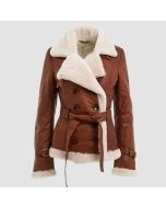 Veste Marron en Peau de Mouton Pour Femme | Jacket Tailor