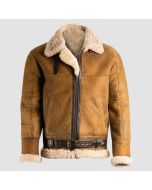 Veste Aviateur B3 Shearling Marron Pour Homme  | Jacket Tailor
